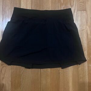 Lululemon Pace Rival Mid-Rise Skirt Long size 4 black